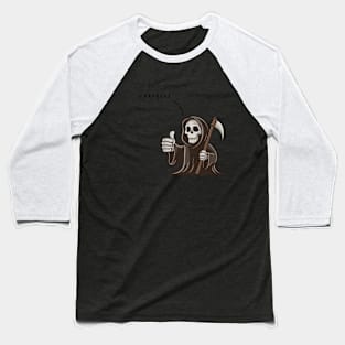 Grim Reaper of Approval Baseball T-Shirt